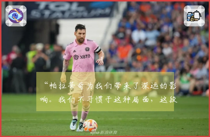 “帕拉蒂奇为我们带来了深远的影响。我们不习惯于这种局面，这段时间非常挑战”